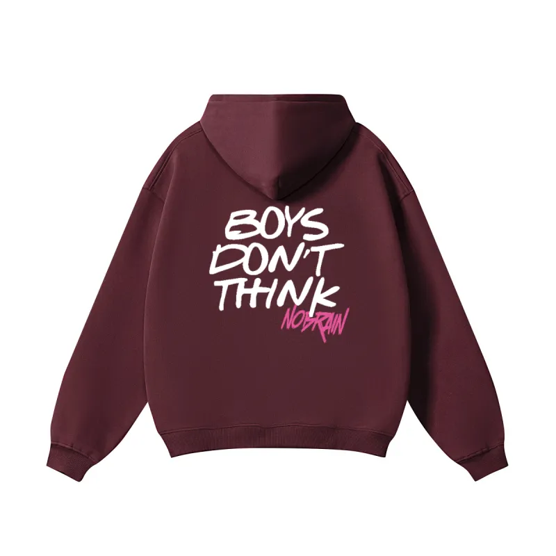NOBRAIN - HOODIE boys don't think