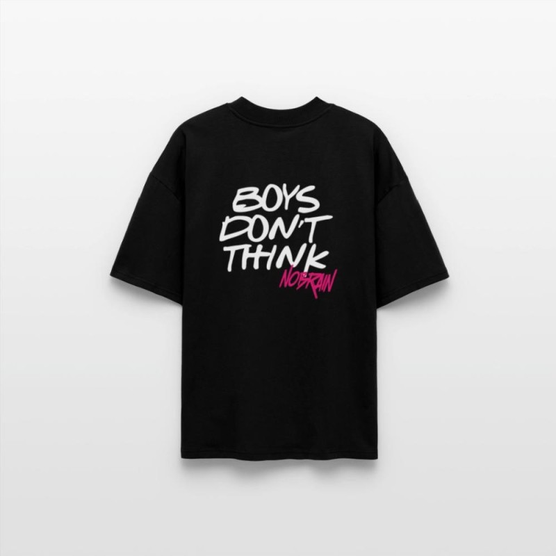 NOBRAIN - T-shirt bio oversize BOYS DON'T THINK