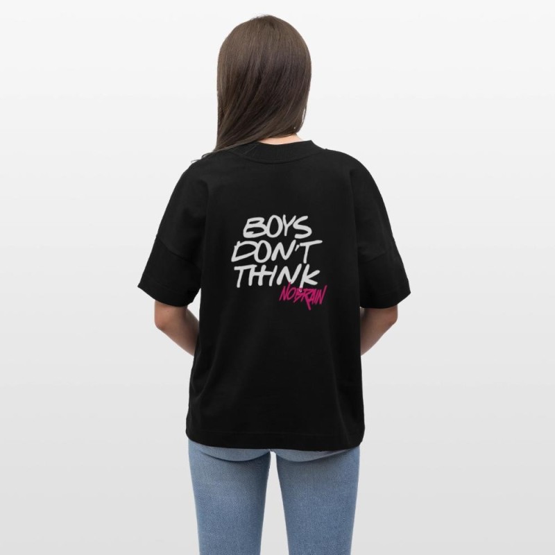 NOBRAIN - T-shirt bio oversize BOYS DON'T THINK