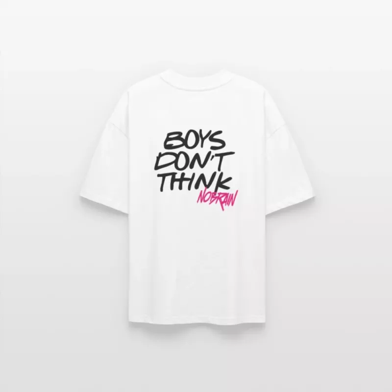 NOBRAIN - T-shirt bio oversize BOYS DON'T THINK