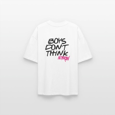 NOBRAIN - T-shirt bio oversize BOYS DON'T THINK