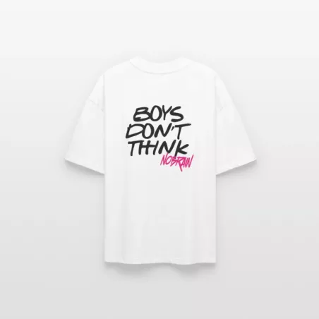 NOBRAIN - T-shirt bio oversize BOYS DON'T THINK
